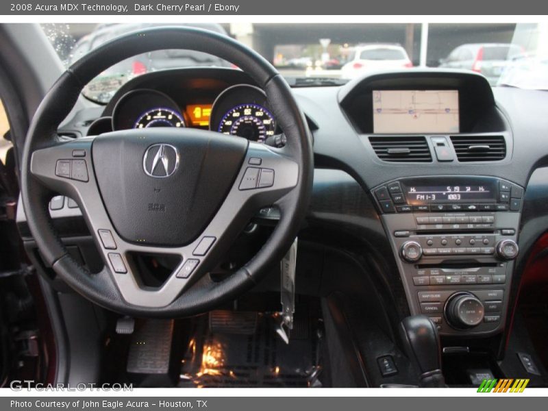 Dark Cherry Pearl / Ebony 2008 Acura MDX Technology