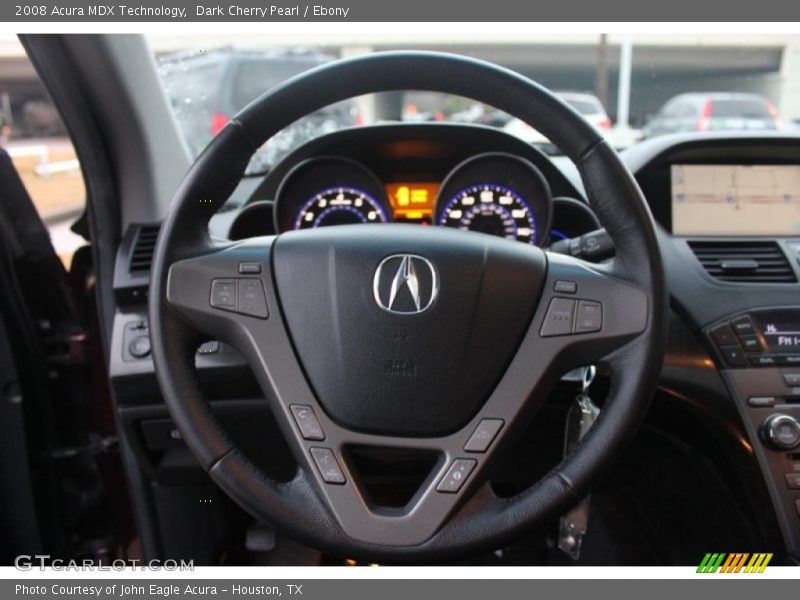 Dark Cherry Pearl / Ebony 2008 Acura MDX Technology