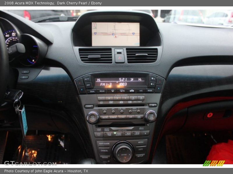 Dark Cherry Pearl / Ebony 2008 Acura MDX Technology