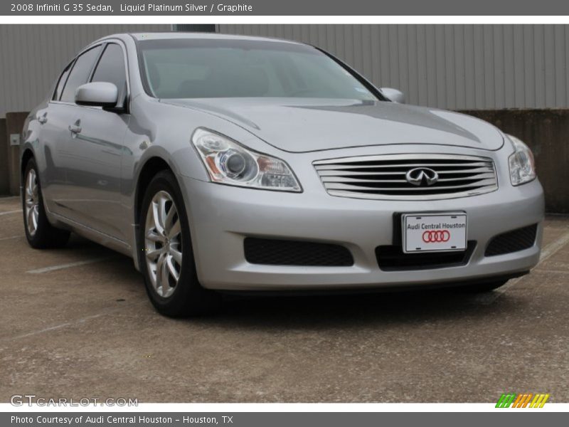 Liquid Platinum Silver / Graphite 2008 Infiniti G 35 Sedan