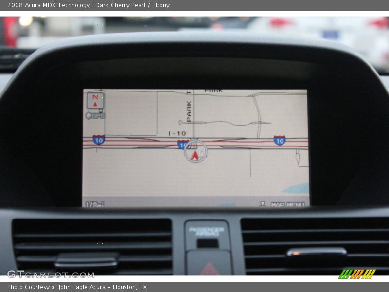Dark Cherry Pearl / Ebony 2008 Acura MDX Technology