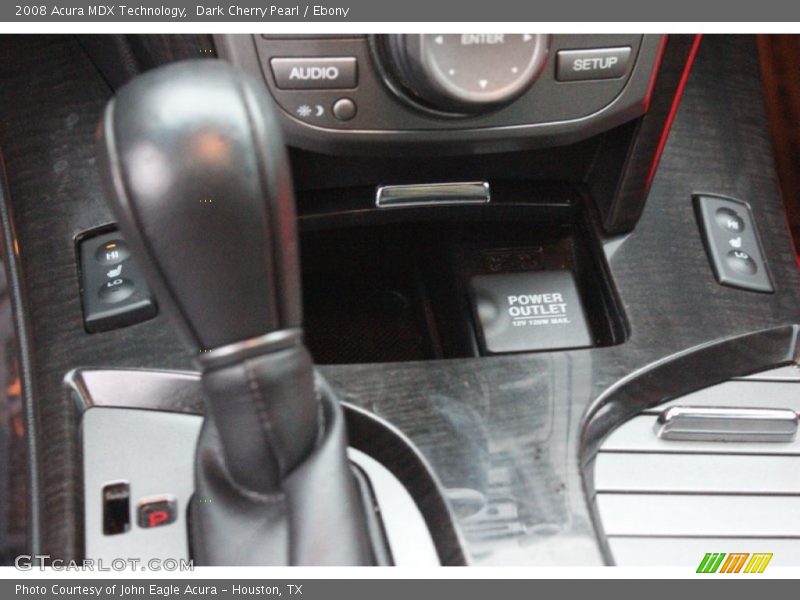 Dark Cherry Pearl / Ebony 2008 Acura MDX Technology
