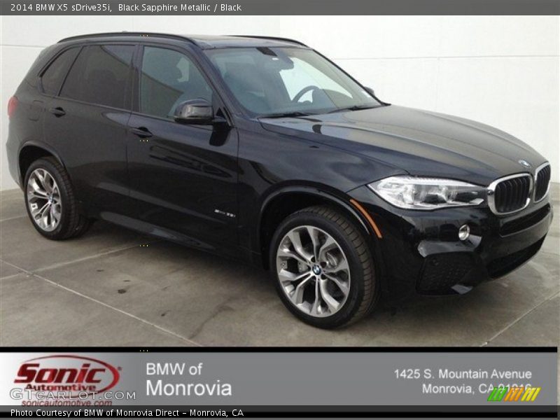 Black Sapphire Metallic / Black 2014 BMW X5 sDrive35i