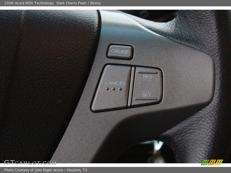 Dark Cherry Pearl / Ebony 2008 Acura MDX Technology