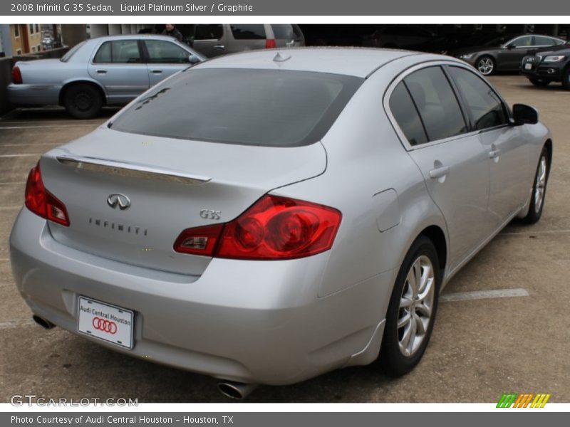 Liquid Platinum Silver / Graphite 2008 Infiniti G 35 Sedan