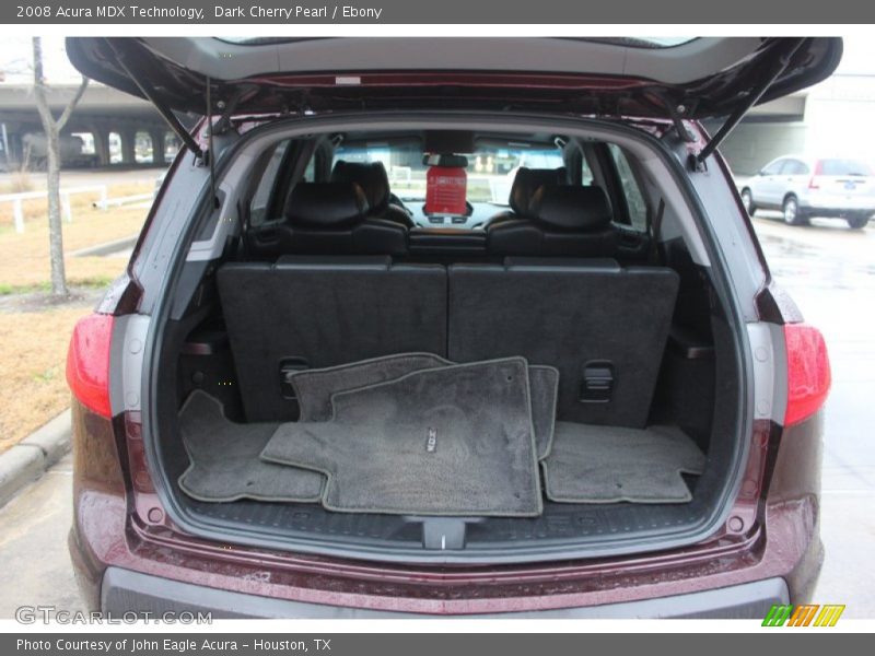 Dark Cherry Pearl / Ebony 2008 Acura MDX Technology
