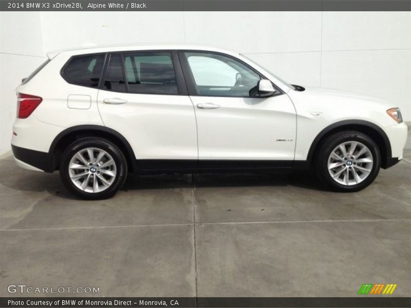 Alpine White / Black 2014 BMW X3 xDrive28i