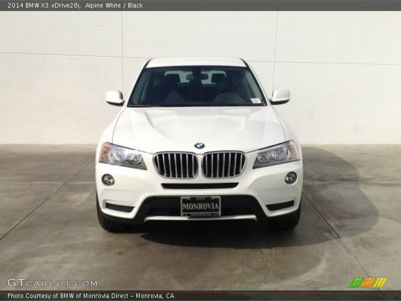 Alpine White / Black 2014 BMW X3 xDrive28i