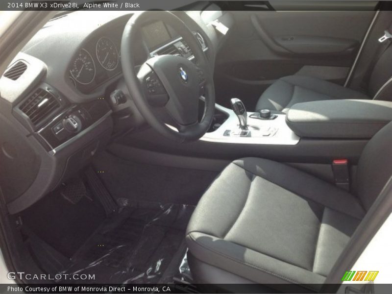 Alpine White / Black 2014 BMW X3 xDrive28i