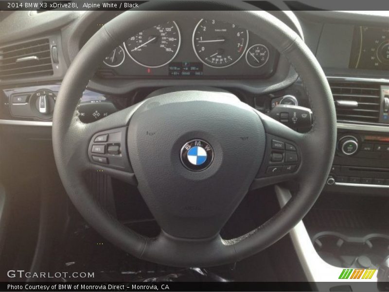 Alpine White / Black 2014 BMW X3 xDrive28i