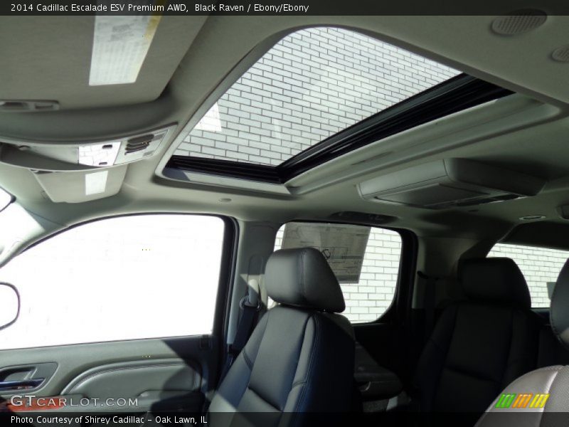 Black Raven / Ebony/Ebony 2014 Cadillac Escalade ESV Premium AWD