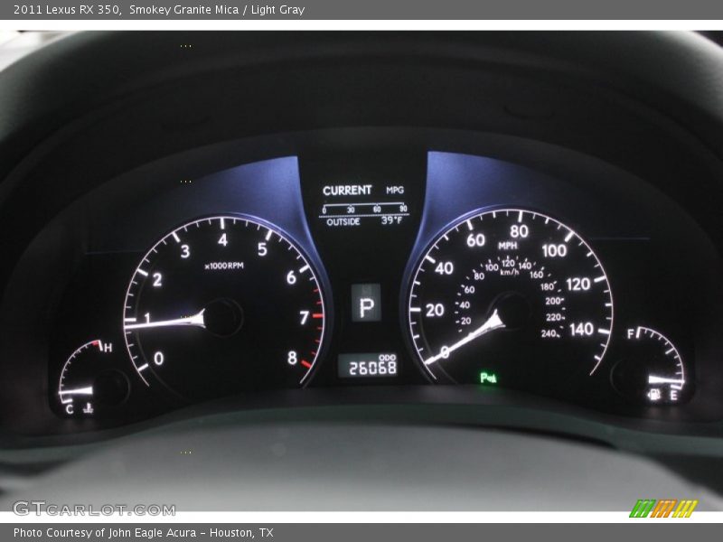 Smokey Granite Mica / Light Gray 2011 Lexus RX 350