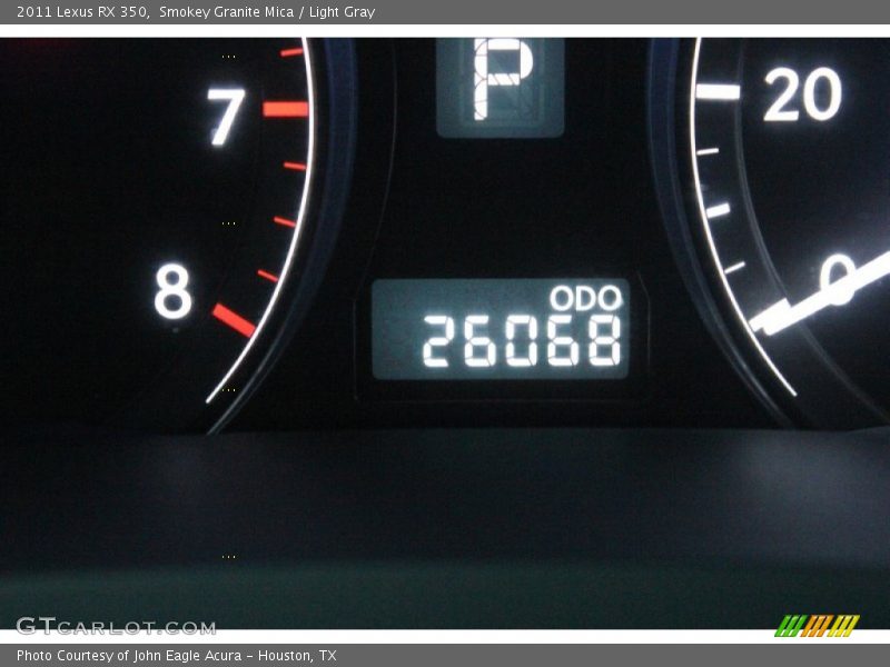 Smokey Granite Mica / Light Gray 2011 Lexus RX 350