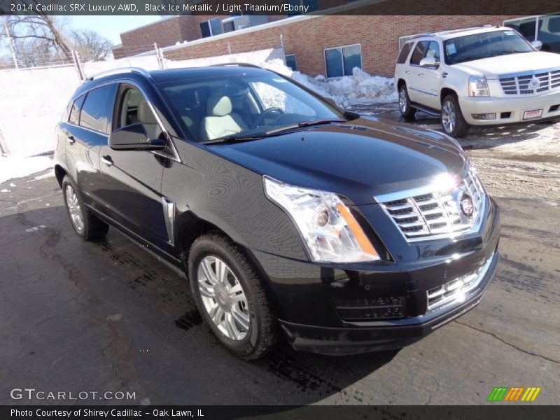 Black Ice Metallic / Light Titanium/Ebony 2014 Cadillac SRX Luxury AWD