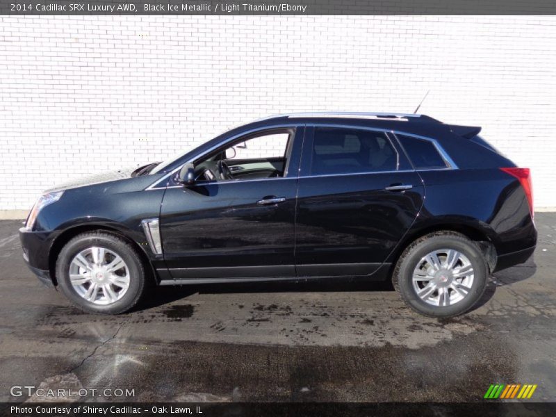 Black Ice Metallic / Light Titanium/Ebony 2014 Cadillac SRX Luxury AWD