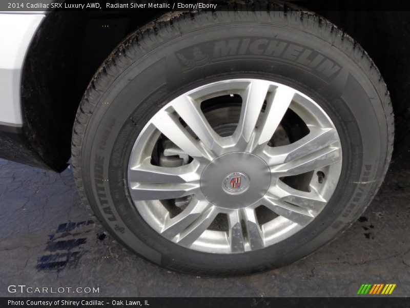 Radiant Silver Metallic / Ebony/Ebony 2014 Cadillac SRX Luxury AWD