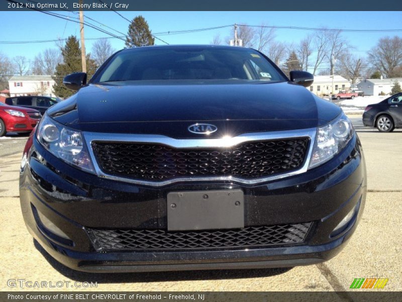 Ebony Black / Gray 2012 Kia Optima LX