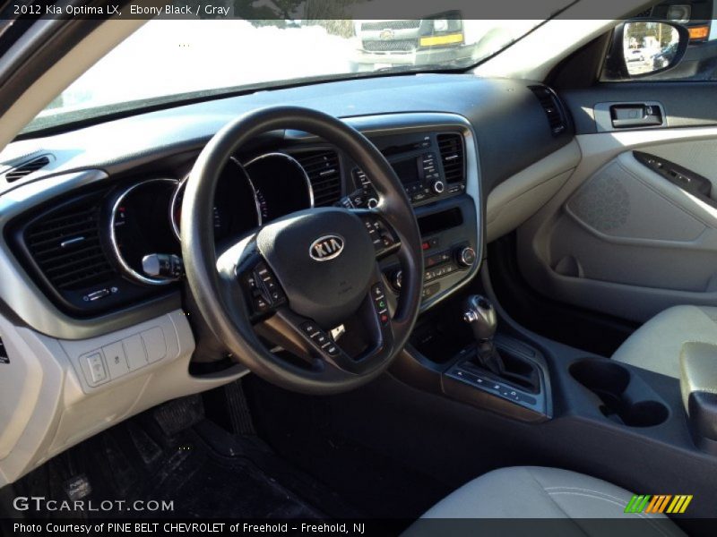 Ebony Black / Gray 2012 Kia Optima LX