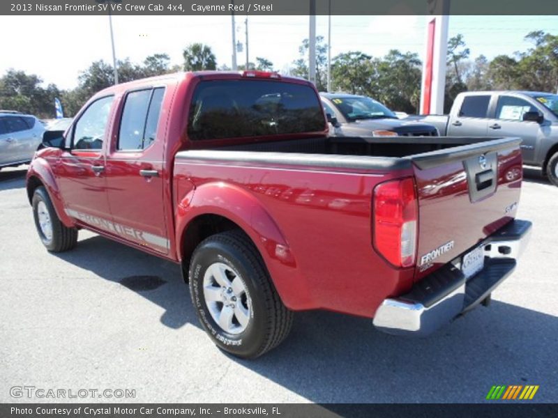 Cayenne Red / Steel 2013 Nissan Frontier SV V6 Crew Cab 4x4