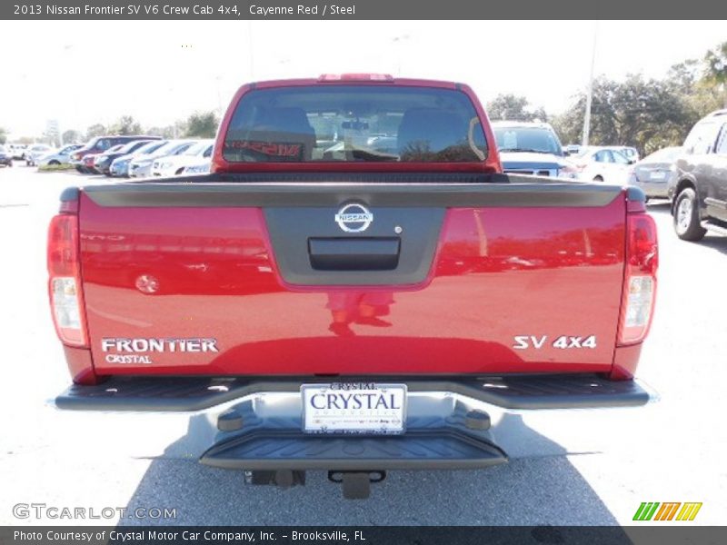 Cayenne Red / Steel 2013 Nissan Frontier SV V6 Crew Cab 4x4
