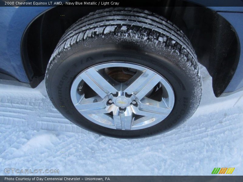 Navy Blue Metallic / Light Gray 2008 Chevrolet Equinox LT AWD