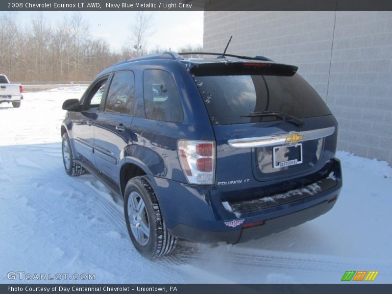 Navy Blue Metallic / Light Gray 2008 Chevrolet Equinox LT AWD