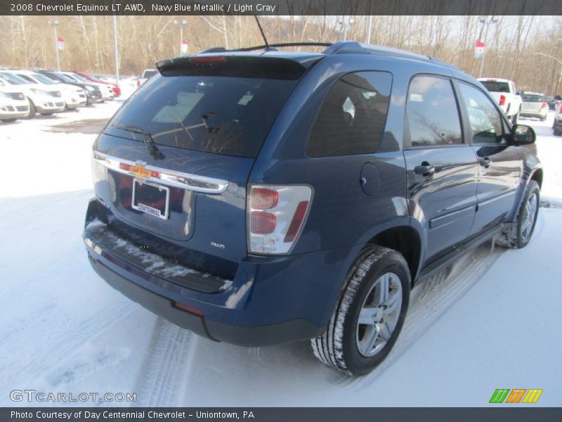 Navy Blue Metallic / Light Gray 2008 Chevrolet Equinox LT AWD