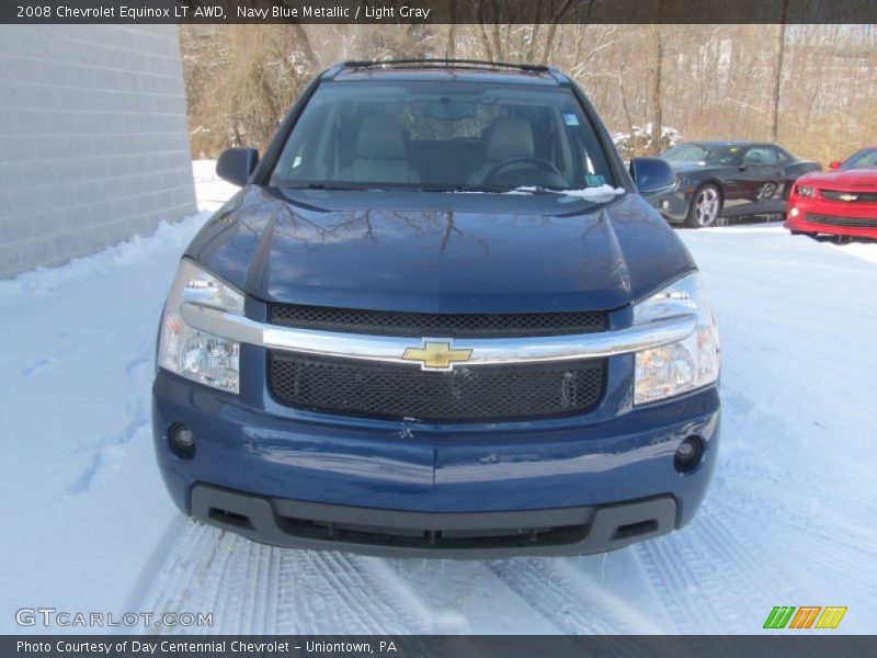 Navy Blue Metallic / Light Gray 2008 Chevrolet Equinox LT AWD