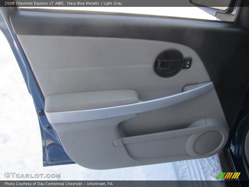 Navy Blue Metallic / Light Gray 2008 Chevrolet Equinox LT AWD