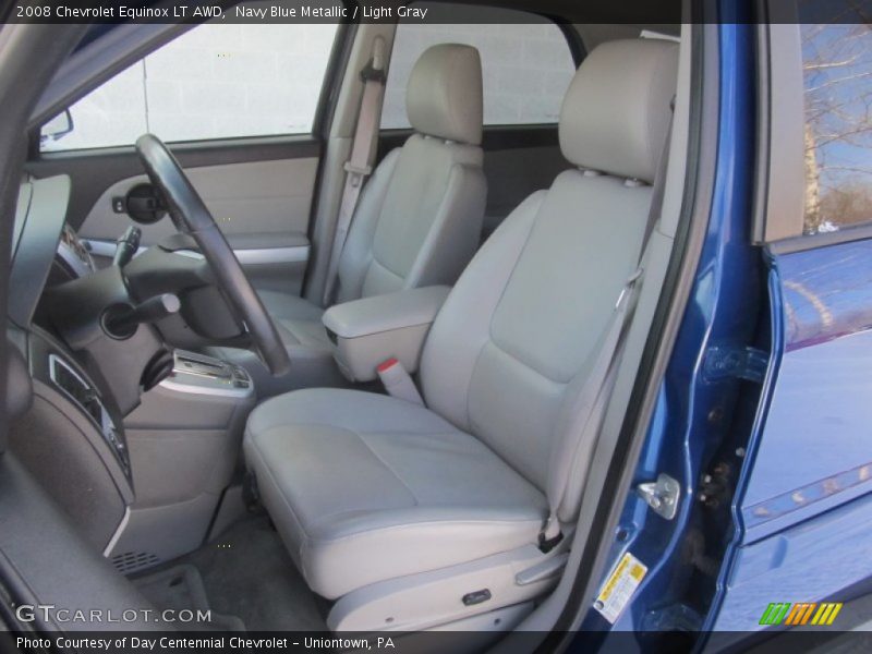 Navy Blue Metallic / Light Gray 2008 Chevrolet Equinox LT AWD
