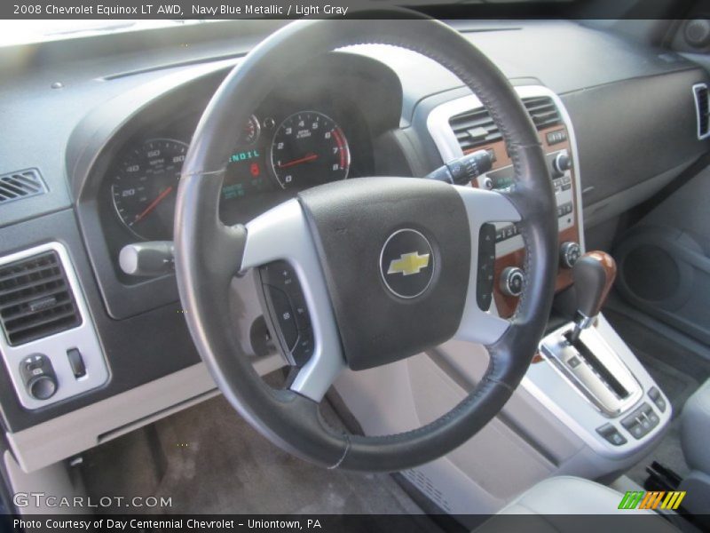 Navy Blue Metallic / Light Gray 2008 Chevrolet Equinox LT AWD