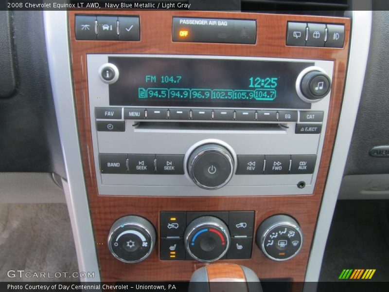 Navy Blue Metallic / Light Gray 2008 Chevrolet Equinox LT AWD