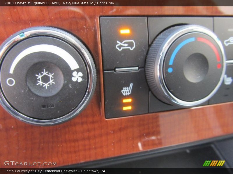 Navy Blue Metallic / Light Gray 2008 Chevrolet Equinox LT AWD