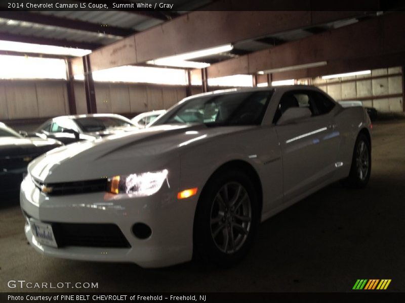 Summit White / Gray 2014 Chevrolet Camaro LS Coupe