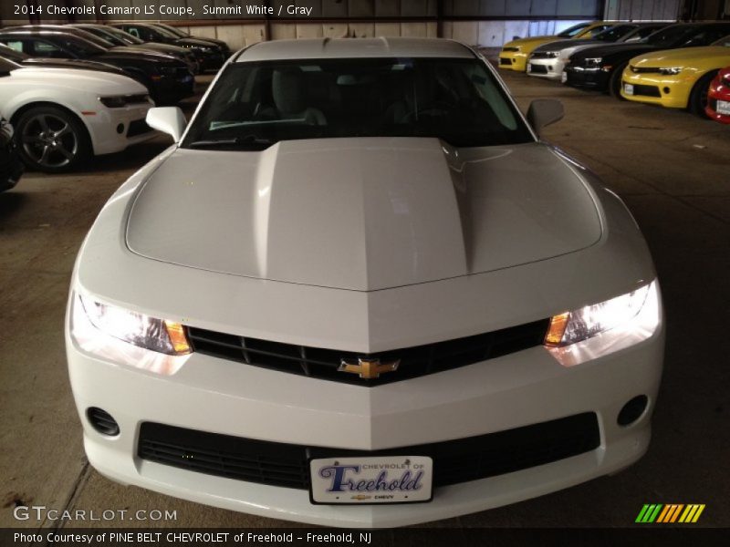 Summit White / Gray 2014 Chevrolet Camaro LS Coupe