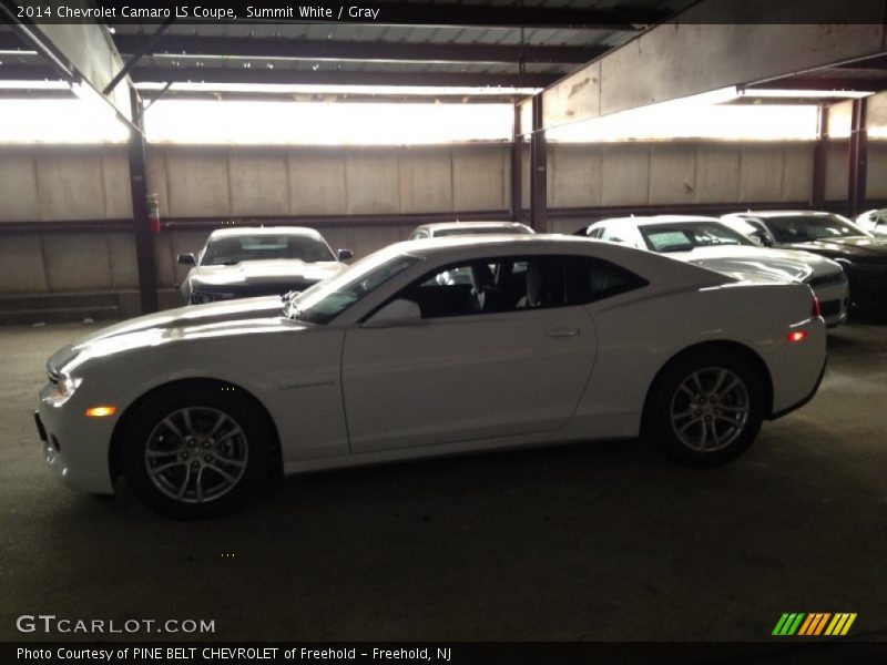 Summit White / Gray 2014 Chevrolet Camaro LS Coupe
