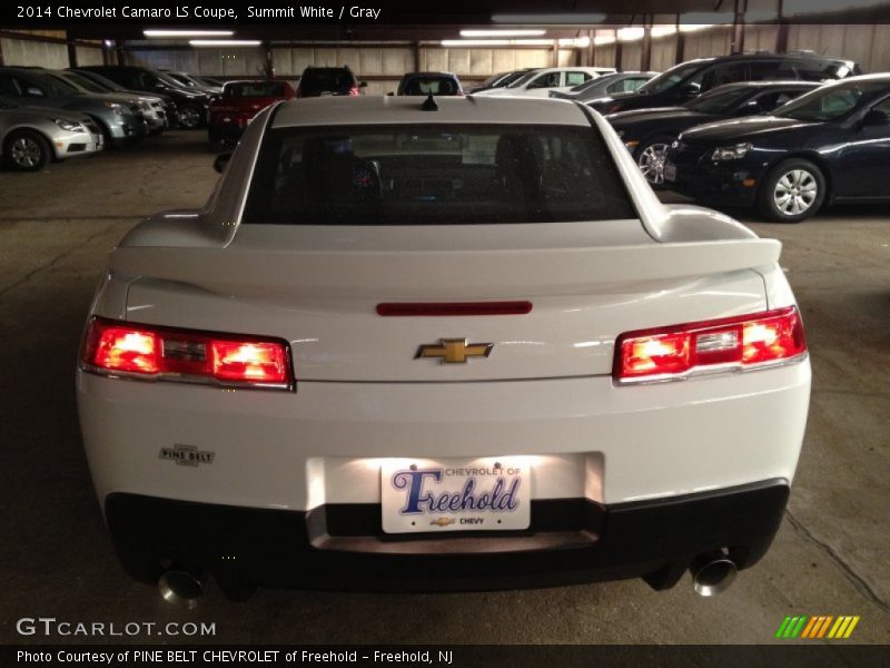 Summit White / Gray 2014 Chevrolet Camaro LS Coupe