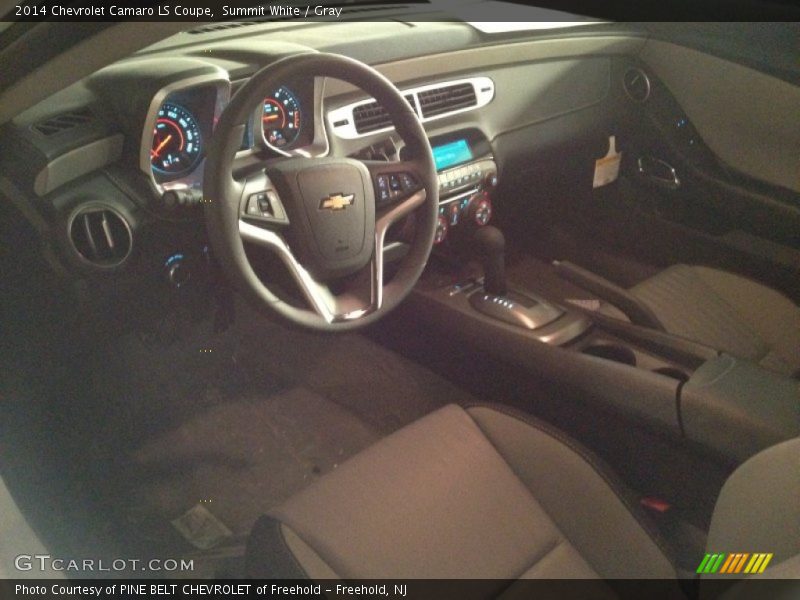 Summit White / Gray 2014 Chevrolet Camaro LS Coupe