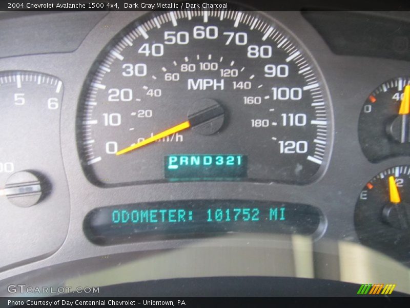 Dark Gray Metallic / Dark Charcoal 2004 Chevrolet Avalanche 1500 4x4