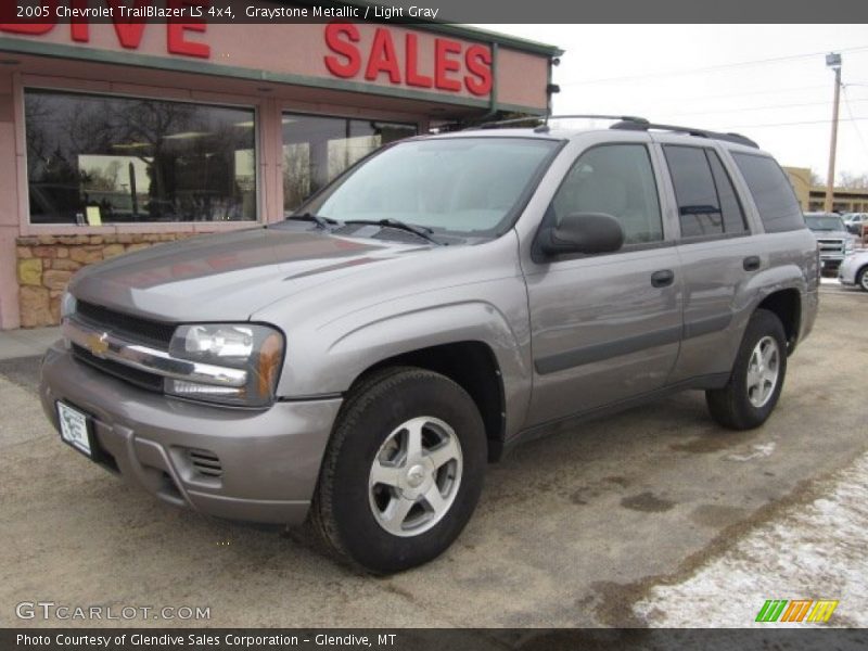 Graystone Metallic / Light Gray 2005 Chevrolet TrailBlazer LS 4x4