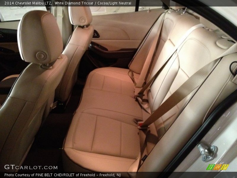 White Diamond Tricoat / Cocoa/Light Neutral 2014 Chevrolet Malibu LTZ