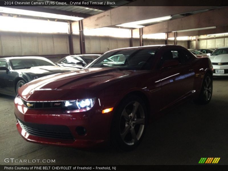 Crystal Red Tintcoat / Black 2014 Chevrolet Camaro LT/RS Coupe