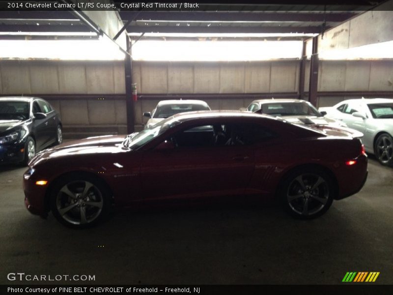 Crystal Red Tintcoat / Black 2014 Chevrolet Camaro LT/RS Coupe