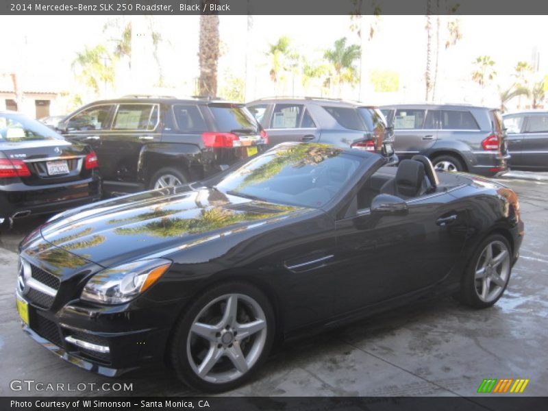 Black / Black 2014 Mercedes-Benz SLK 250 Roadster