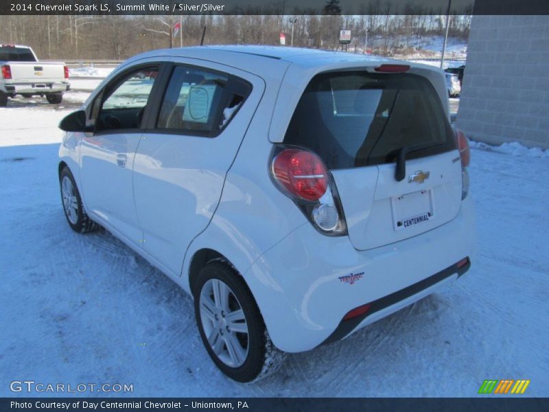 Summit White / Silver/Silver 2014 Chevrolet Spark LS