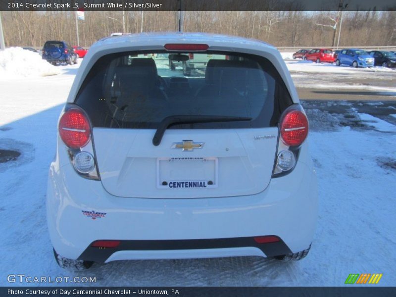 Summit White / Silver/Silver 2014 Chevrolet Spark LS