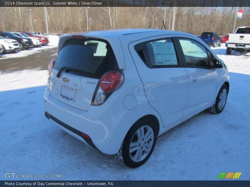 Summit White / Silver/Silver 2014 Chevrolet Spark LS