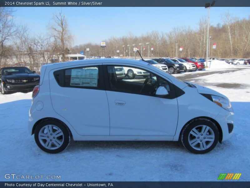 Summit White / Silver/Silver 2014 Chevrolet Spark LS