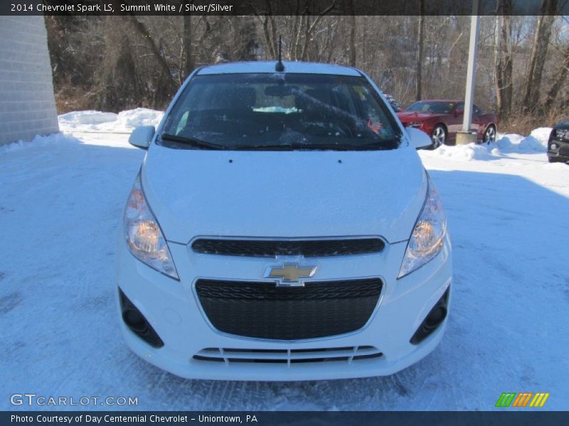 Summit White / Silver/Silver 2014 Chevrolet Spark LS
