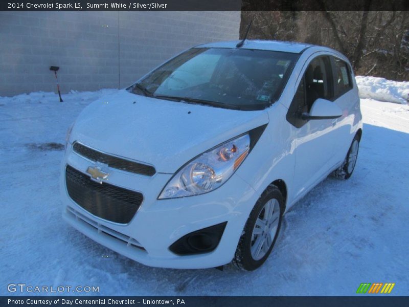 Summit White / Silver/Silver 2014 Chevrolet Spark LS